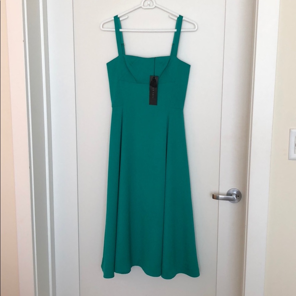 Black Halo midi dress